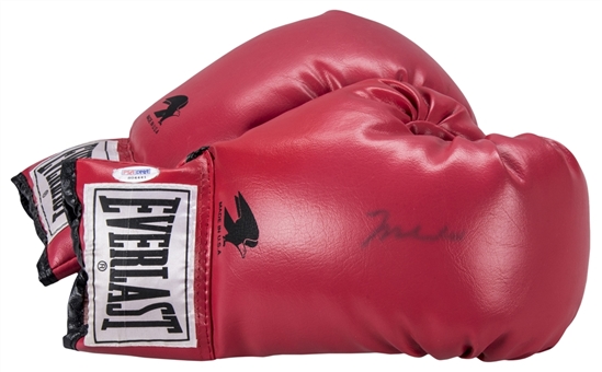 Muhammad Ali Autographed Red Everlast Gloves (one signed) (PSA/DNA)